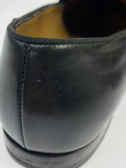 【中古品】【メンズ】 CHRISTIAN LOUBOUTIN クリスチャンルブタン PANAMAX FLAT CLF TRESSE CESTINO GG パナマックス フラット カーフレザー トレス セスティーノ シューズ 靴 164-260902-jt-33-min サイズ：40 カラー：ブラック 万代Net店