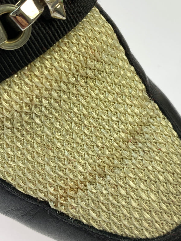 【中古品】【メンズ】 CHRISTIAN LOUBOUTIN クリスチャンルブタン PANAMAX FLAT CLF TRESSE CESTINO GG パナマックス フラット カーフレザー トレス セスティーノ シューズ 靴 164-260902-jt-33-min サイズ：40 カラー：ブラック 万代Net店