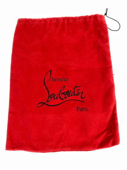 【中古品】【メンズ】 CHRISTIAN LOUBOUTIN クリスチャンルブタン PANAMAX FLAT CLF TRESSE CESTINO GG パナマックス フラット カーフレザー トレス セスティーノ シューズ 靴 164-260902-jt-33-min サイズ：40 カラー：ブラック 万代Net店