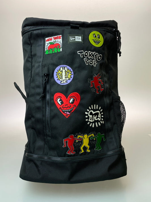【中古品】【メンズ】 NEW ERA ニューエラ × KEITH HARING BOX BACKPACK キースへリング ボックス バックパック リュック カバン 188-260909-yn-21-min カラー：ブラック 万代Net店