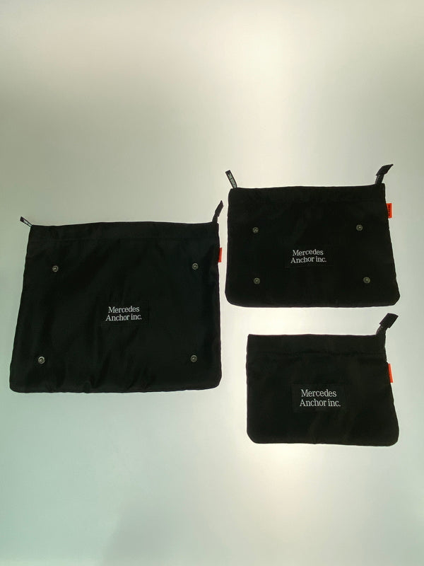 【中古美品】【メンズ/レディース】 ANCHOR INC. アンカー インク DETACHABLE ZIP POUCH SET ANCFW26AC08 ディタッチャブル ジップ ポーチセット 188-260908-KS-03-min カラー：ブラック 万代Net店