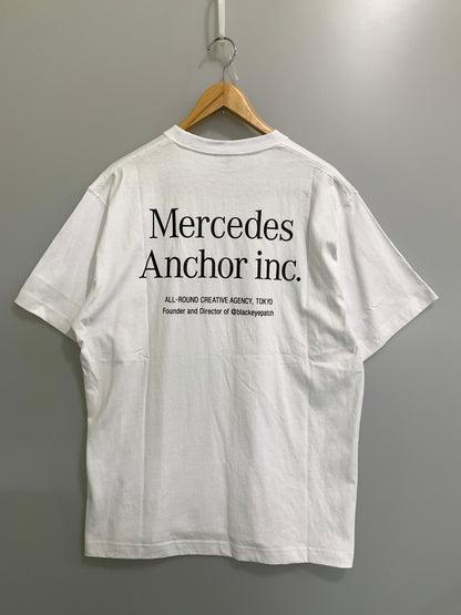 【中古品】【メンズ】 MERCEDES ANCHOR INC. メルセデス アンカー インク LOGO TEE ロゴ ティー ANCFW26TE30 半袖 Tシャツ ショートスリーブ 140-260903-hu-43-min サイズ：L カラー：ホワイト 万代Net店