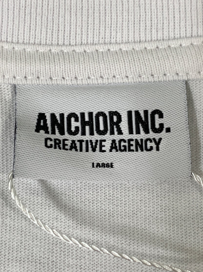 【中古品】【メンズ】 MERCEDES ANCHOR INC. メルセデス アンカー インク LOGO TEE ロゴ ティー ANCFW26TE30 半袖 Tシャツ ショートスリーブ 140-260903-hu-43-min サイズ：L カラー：ホワイト 万代Net店