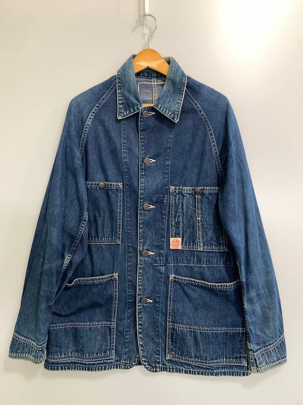 【中古品】【メンズ】 東洋エンタープライズ HEAD LIGHT 実名復刻 DENIM COVERALL ヘッド ライト デニム カバーオール アウター デニム ジャケット 145-260903-hu-33-min サイズ：表記なし 不明 カラー：インディゴ 万代Net店