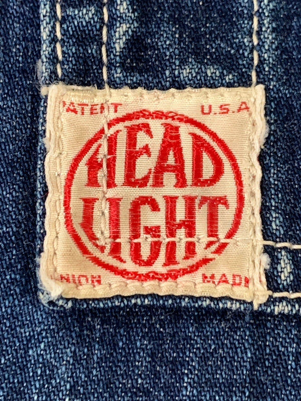 【中古品】【メンズ】 東洋エンタープライズ HEAD LIGHT 実名復刻 DENIM COVERALL ヘッド ライト デニム カバーオール アウター デニム ジャケット 145-260903-hu-33-min サイズ：表記なし 不明 カラー：インディゴ 万代Net店
