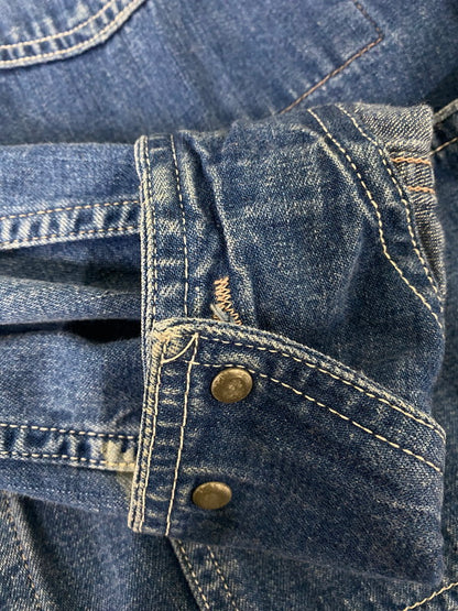 【中古品】【メンズ】 LEE リー 復刻 30S LOCO JACKET 02432 30年代 ロコ ジャケット ワークウェア カバーオール メンズ アウター ヴィンテージ デニムジャケット Gジャン 147-260904-em-07-min サイズ：40 カラー：インディゴ 万代Net店