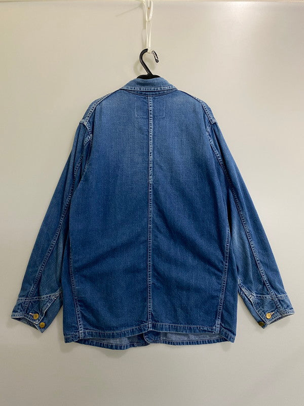 【中古品】【メンズ】 LEE リー 復刻 30S LOCO JACKET 02432 30年代 ロコ ジャケット ワークウェア カバーオール メンズ アウター ヴィンテージ デニムジャケット Gジャン 147-260904-em-07-min サイズ：40 カラー：インディゴ 万代Net店