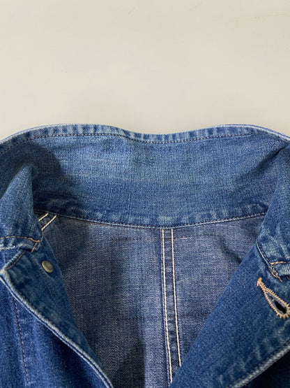 【中古品】【メンズ】 LEE リー 復刻 30S LOCO JACKET 02432 30年代 ロコ ジャケット ワークウェア カバーオール メンズ アウター ヴィンテージ デニムジャケット Gジャン 147-260904-em-07-min サイズ：40 カラー：インディゴ 万代Net店