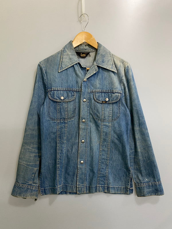 【中古品】【メンズ】 LEE リー 70S DENIM SHIRT 70年代 デニム シャツ メンズ Gジャン トップス ヴィンテージ 146-260904-em-08-min サイズ：S カラー：インディゴ 万代Net店