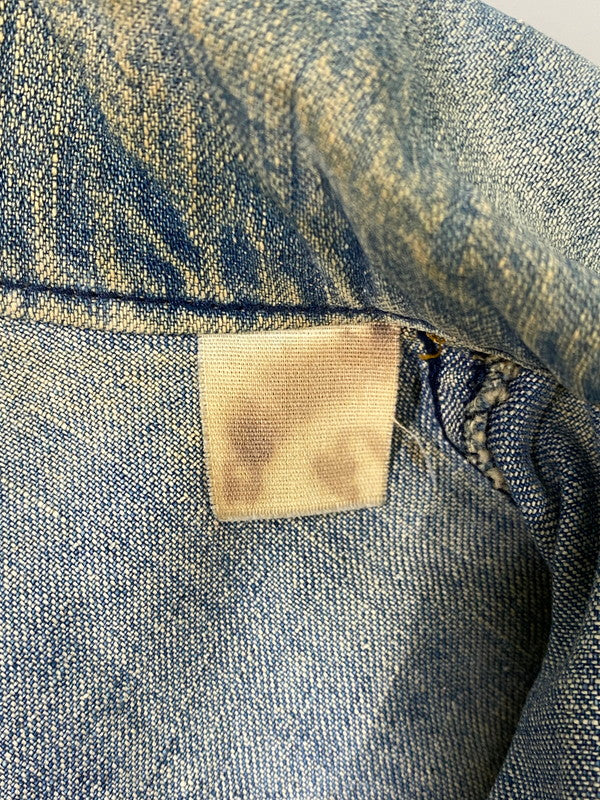 【中古品】【メンズ】 LEE リー 70S DENIM SHIRT 70年代 デニム シャツ メンズ Gジャン トップス ヴィンテージ 146-260904-em-08-min サイズ：S カラー：インディゴ 万代Net店