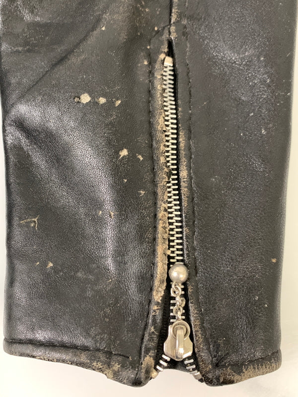 【現状渡し品】【メンズ】 USED ユーズド LEATHER DOUBLE RIDERS JACKET レザー ダブル ライダース ジャケット アウター 革ジャン 146-260903-hu-36-min サイズ：36 カラー：ブラック 万代Net店