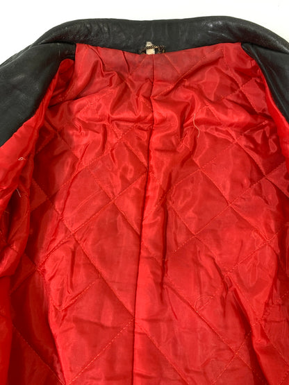 【現状渡し品】【メンズ】 USED ユーズド LEATHER DOUBLE RIDERS JACKET レザー ダブル ライダース ジャケット アウター 革ジャン 146-260903-hu-36-min サイズ：36 カラー：ブラック 万代Net店