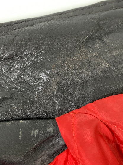 【現状渡し品】【メンズ】 USED ユーズド LEATHER DOUBLE RIDERS JACKET レザー ダブル ライダース ジャケット アウター 革ジャン 146-260903-hu-36-min サイズ：36 カラー：ブラック 万代Net店