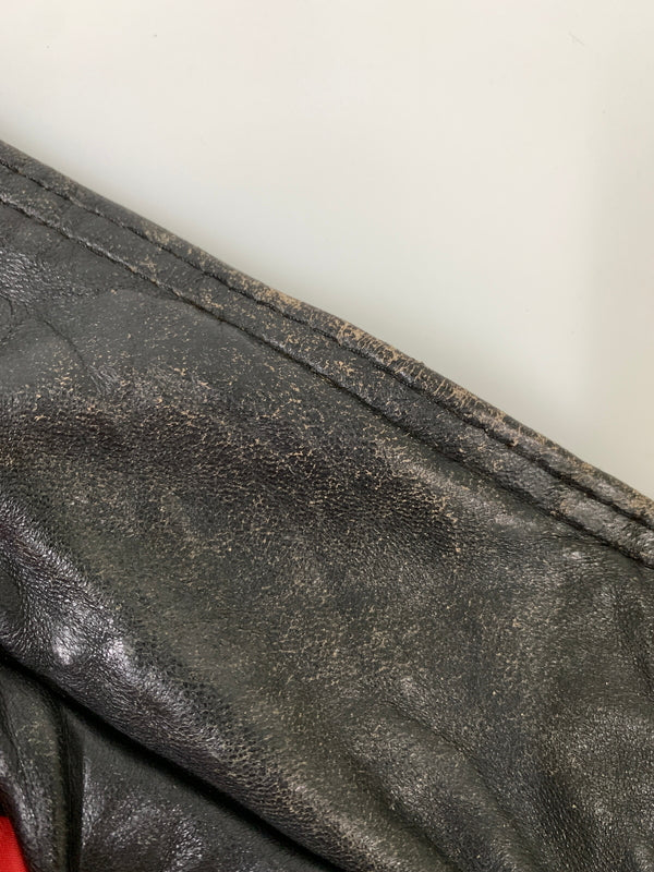 【現状渡し品】【メンズ】 USED ユーズド LEATHER DOUBLE RIDERS JACKET レザー ダブル ライダース ジャケット アウター 革ジャン 146-260903-hu-36-min サイズ：36 カラー：ブラック 万代Net店