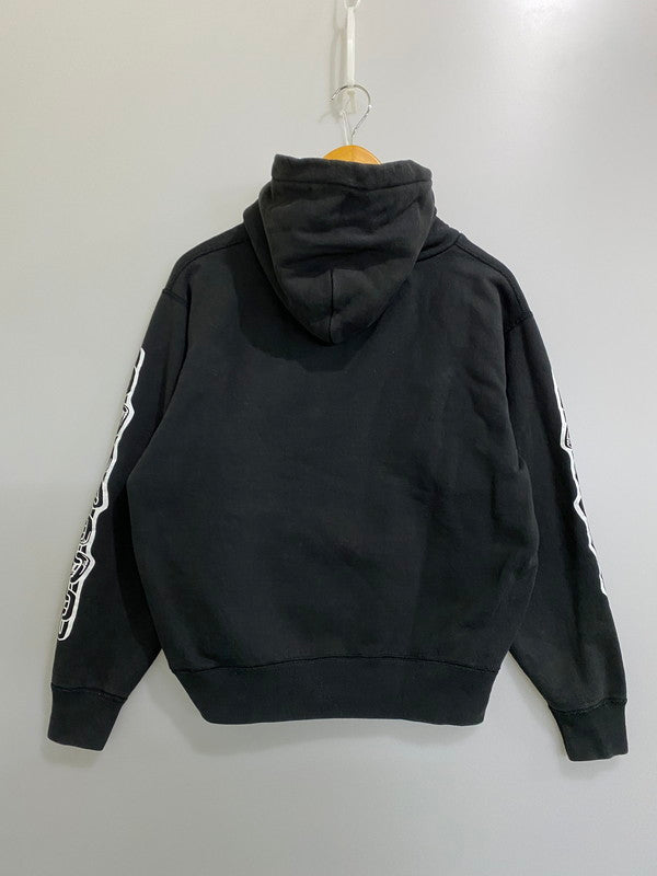 【中古品】【メンズ】 YUE VINTAGE ユエ ヴィンテージ CHOPPER LOGO HOODIE チョッパー ロゴ フーディー メンズ フード付き スウェット パーカー トップス 145-260904-em-12-min サイズ：M カラー：ブラック 万代Net店