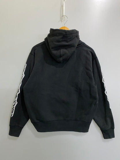 【中古品】【メンズ】 YUE VINTAGE ユエ ヴィンテージ CHOPPER LOGO HOODIE チョッパー ロゴ フーディー メンズ フード付き スウェット パーカー トップス 145-260904-em-12-min サイズ：M カラー：ブラック 万代Net店