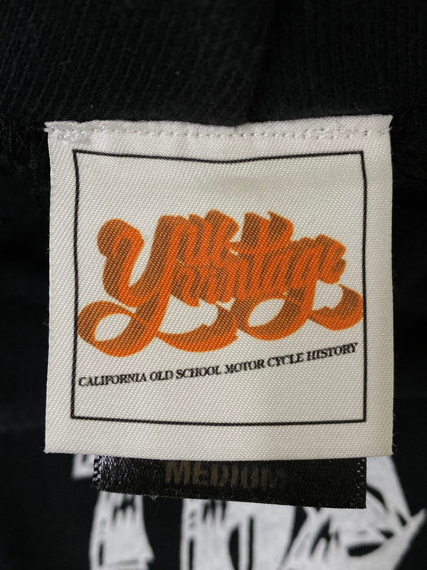 【中古品】【メンズ】 YUE VINTAGE ユエ ヴィンテージ CHOPPER LOGO HOODIE チョッパー ロゴ フーディー メンズ フード付き スウェット パーカー トップス 145-260904-em-12-min サイズ：M カラー：ブラック 万代Net店
