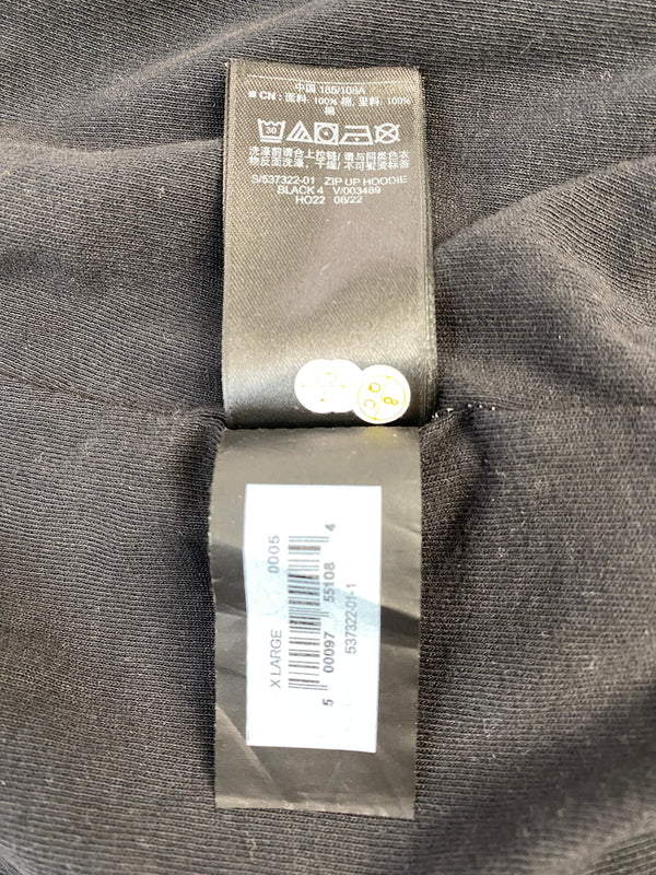 【中古品】【メンズ】 YEEZY イージー × GAP ギャップ DOUBLEFACE WIDE SILHOUETTE ZIP UP SWEAT HOODIE 537322-01-1 ダブルフェイス ワイド シルエット ジップ アップ スウェット フーディー 142-260904-em-32-min サイズ：XL カラー：ブラック 万代Net店