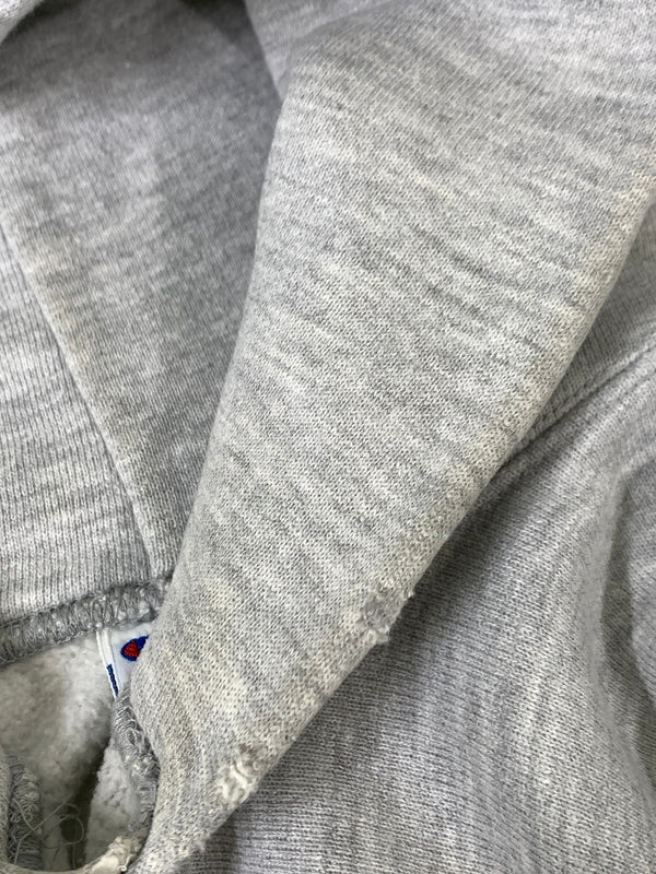 【中古品】【メンズ】 CHAMPION チャンピオン 90S 三段プリント REVERSE WEAVE HOODIE 90年代 リバースウィーブ フーディ パーカー ヴィンテージ 146-260903-hu-37-min サイズ：XXL カラー：ライトグレー 万代Net店