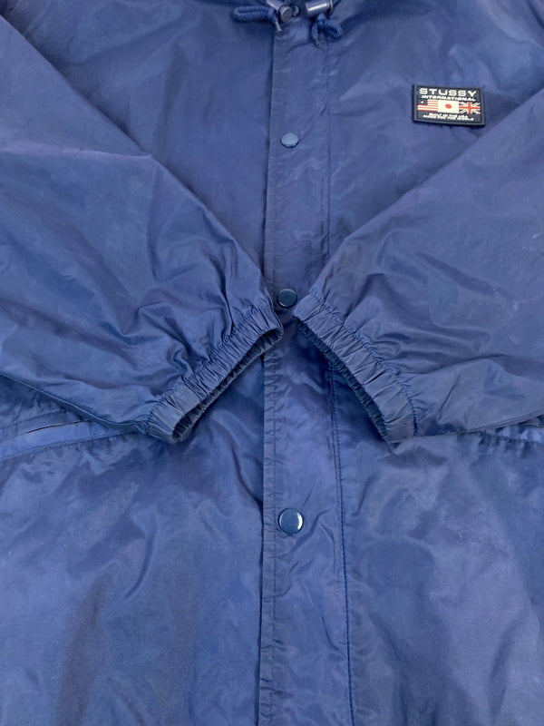 【中古品】【メンズ】 STUSSY ステューシー 00'S MOUNTAIN JACKET 00年代 マウンテンジャケット メンズ フード付き アウター 142-260904-em-33-min サイズ：XL カラー：ネイビー 万代Net店