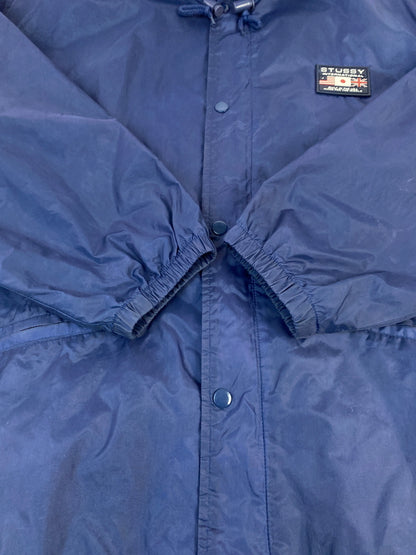 【中古品】【メンズ】 STUSSY ステューシー 00'S MOUNTAIN JACKET 00年代 マウンテンジャケット メンズ フード付き アウター 142-260904-em-33-min サイズ：XL カラー：ネイビー 万代Net店