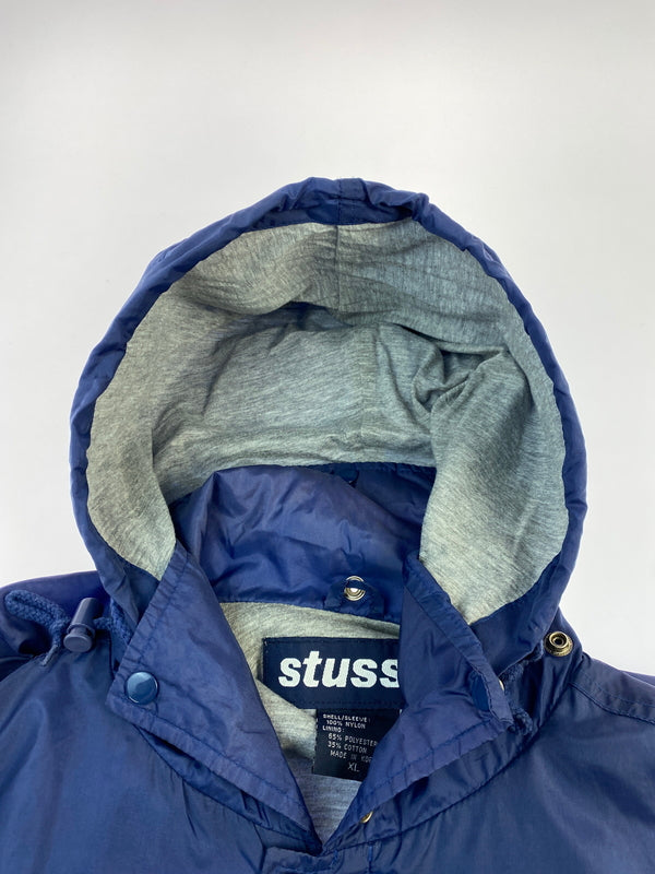 【中古品】【メンズ】 STUSSY ステューシー 00'S MOUNTAIN JACKET 00年代 マウンテンジャケット メンズ フード付き アウター 142-260904-em-33-min サイズ：XL カラー：ネイビー 万代Net店