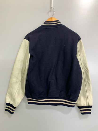 【現状渡し品】【メンズ】 WAY OUT ウェイアウト STADIUM JACKET スタジアムジャケット メンズ アウター スタジャン 146-260908-KS-13-min サイズ：M カラー：ネイビー/ホワイト 万代Net店