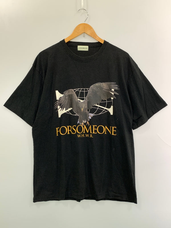 【中古品】【メンズ】 FOR SOME ONE フォーサムワン EAGLE S/S TEE イーグル ショートスリーブ 半袖Tシャツ メンズ トップス 142-260904-em-63-min サイズ：48 カラー：ブラック 万代Net店