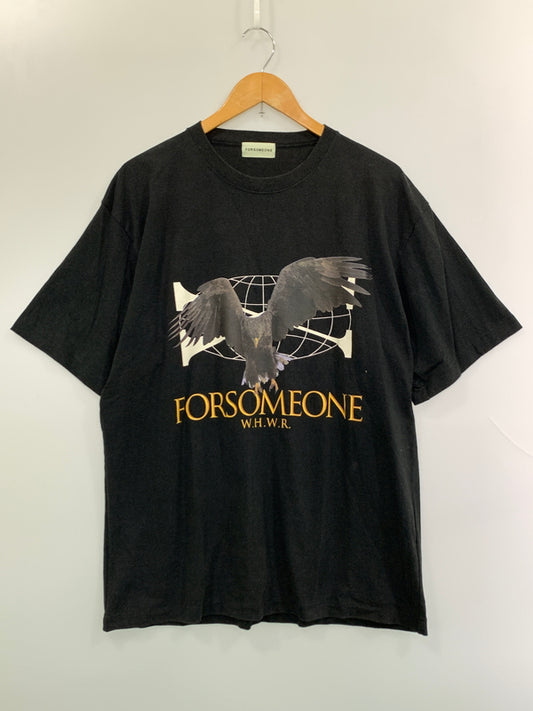 【中古品】【メンズ】 FOR SOME ONE フォーサムワン EAGLE S/S TEE イーグル ショートスリーブ 半袖Tシャツ メンズ トップス 142-260904-em-63-min サイズ：48 カラー：ブラック 万代Net店