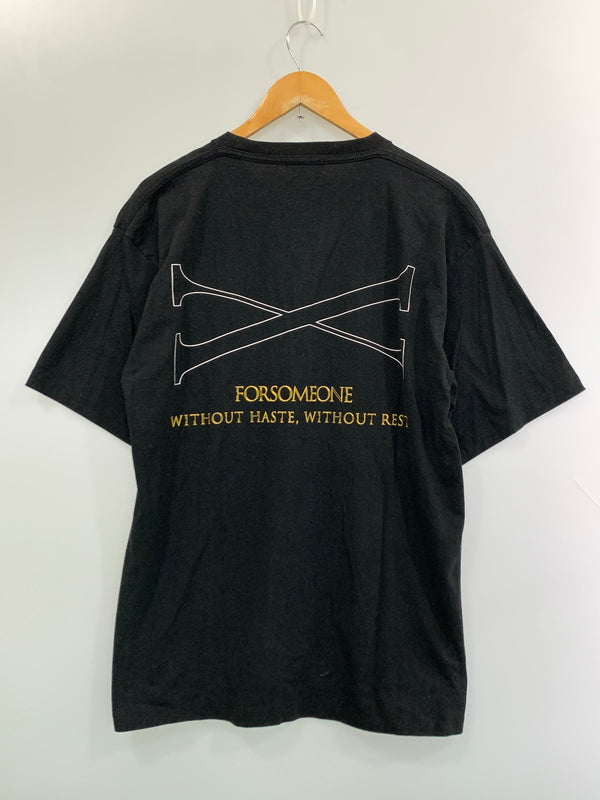 【中古品】【メンズ】 FOR SOME ONE フォーサムワン EAGLE S/S TEE イーグル ショートスリーブ 半袖Tシャツ メンズ トップス 142-260904-em-63-min サイズ：48 カラー：ブラック 万代Net店