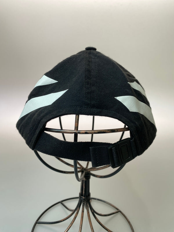 【中古品】【メンズ】 OFF-WHITE オフホワイト 19AW DIAG BASEBALL CAP ベースボールキャップ 帽子 185-260909-yn-23-min サイズ：O/S カラー：ブラック 万代Net店