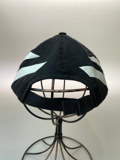【中古品】【メンズ】 OFF-WHITE オフホワイト 19AW DIAG BASEBALL CAP ベースボールキャップ 帽子 185-260909-yn-23-min サイズ：O/S カラー：ブラック 万代Net店