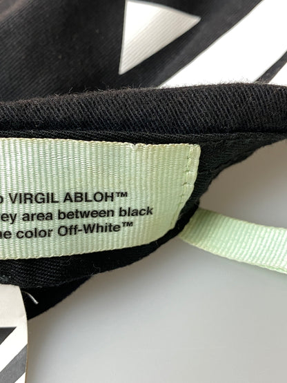 【中古品】【メンズ】 OFF-WHITE オフホワイト 19AW DIAG BASEBALL CAP ベースボールキャップ 帽子 185-260909-yn-23-min サイズ：O/S カラー：ブラック 万代Net店