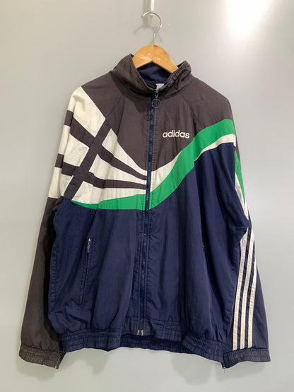【現状渡し品】【メンズ】 ADIDAS アディダス 90S TRACK JACKET 1990年代 トラックジャケット メンズ アウター 146-260908-KS-11-min サイズ：D7 / F186 カラー：ネイビー/ブラウン 万代Net店