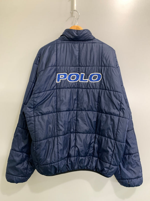 【中古品】【メンズ】 POLO SPORT ポロスポーツ REVERSIBLE JACKET リバーシブル ジャケット アウター ハーフジップ 146-260903-hu-35-min サイズ：XL カラー：ブルー/イエロー 万代Net店