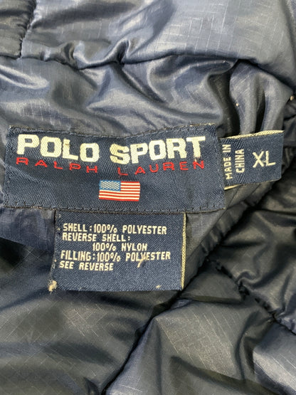 【中古品】【メンズ】 POLO SPORT ポロスポーツ REVERSIBLE JACKET リバーシブル ジャケット アウター ハーフジップ 146-260903-hu-35-min サイズ：XL カラー：ブルー/イエロー 万代Net店