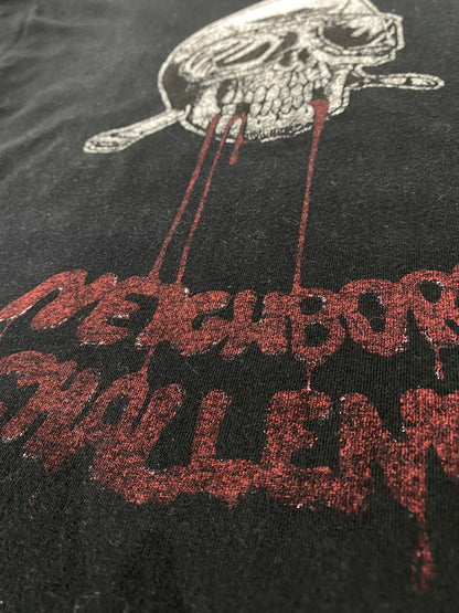 【中古品】【メンズ】 NEIGHBORHOOD ネイバーフッド × CHALLENGER チャレンジャー SCULL S/S TEE スカル ショートスリーブ メンズ 半袖 Tシャツ トップス 142-260904-em-13-min サイズ：L カラー：ブラック 万代Net店