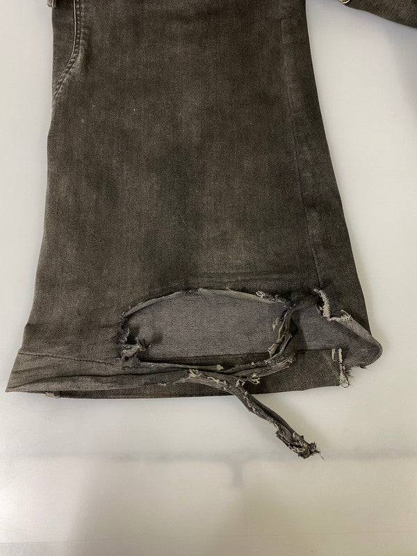 【現状渡し品】【メンズ】 RICK OWENS DRKSHDW リックオーエンス ダークシャドウ DOUBLE CARGO JUMBO BELAS DRO1C4338-SDK ダブルカーゴ ジャンボ ベラ デニムパンツ ボトムス 152-260909-jt-22-min サイズ：IT 48 カラー：グレー 万代Net店