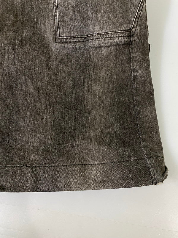 【現状渡し品】【メンズ】 RICK OWENS DRKSHDW リックオーエンス ダークシャドウ DOUBLE CARGO JUMBO BELAS DRO1C4338-SDK ダブルカーゴ ジャンボ ベラ デニムパンツ ボトムス 152-260909-jt-22-min サイズ：IT 48 カラー：グレー 万代Net店