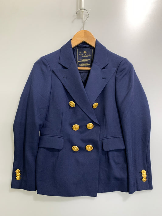 【中古品】【メンズ】 L'APPARTEMENT アパルトモン 金ボタン ダブルジャケット アウター 140-260912-hu-25-min サイズ：036 カラー：ネイビー 万代Net店