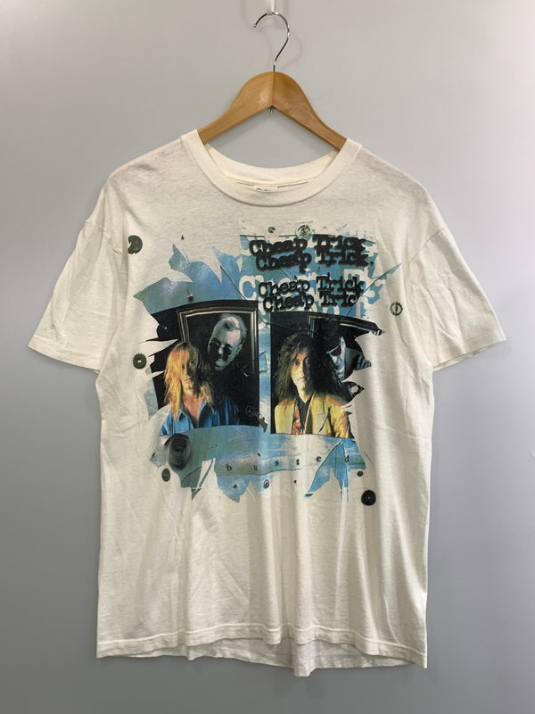【中古品】【メンズ】 CHEAP TRICK チープ トリック 90年代 PRINT TEE プリント Tシャツ トップス 146-260909-jt-07-min サイズ：L カラー：ホワイト 万代Net店