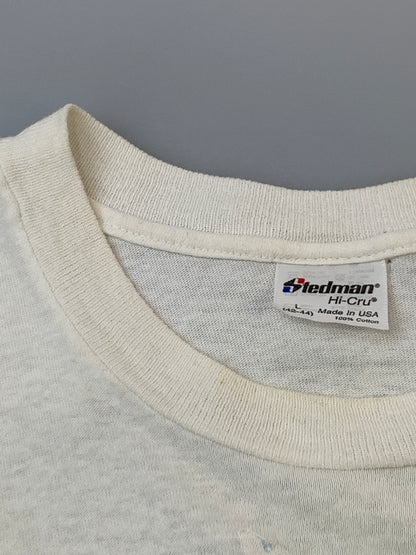【中古品】【メンズ】 CHEAP TRICK チープ トリック 90年代 PRINT TEE プリント Tシャツ トップス 146-260909-jt-07-min サイズ：L カラー：ホワイト 万代Net店