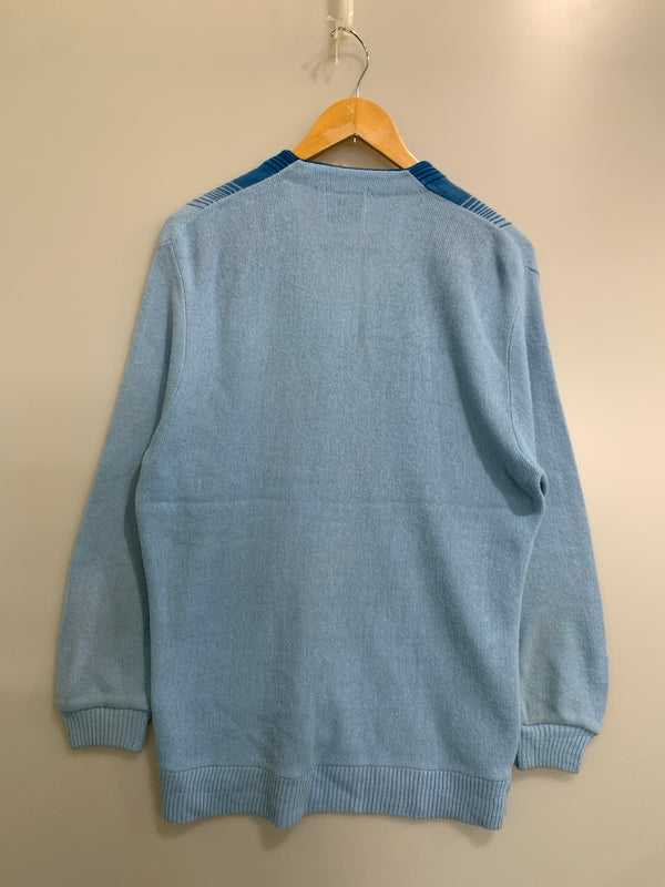 【現状渡し品】【メンズ】 SEARS シアーズ 60-70'S CARDIGAN 60〜70年代 カーディガン メンズ トップス 146-260908-KS-08-min サイズ：L カラー：ブルー系 万代Net店