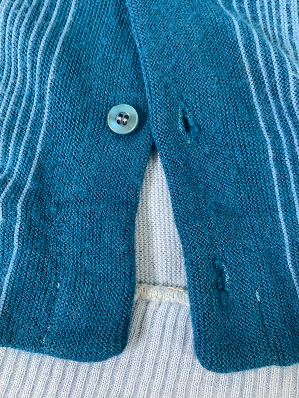 【現状渡し品】【メンズ】 SEARS シアーズ 60-70'S CARDIGAN 60〜70年代 カーディガン メンズ トップス 146-260908-KS-08-min サイズ：L カラー：ブルー系 万代Net店