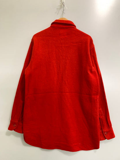 【現状渡し品】【メンズ】 WOOLRICH ウールリッチ 50'S CPO WOOL SHIRT 1950年代 ウールシャツ メンズ トップス 長袖シャツ 146-260908-KS-20-min サイズ：15 カラー：レッド 万代Net店