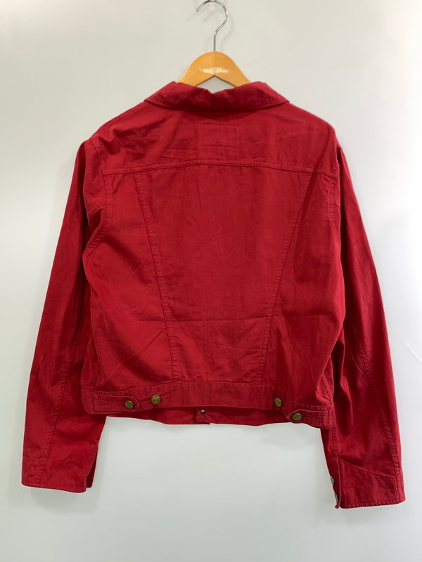 【中古品】【メンズ】 VIVIENNE WESTWOOD ANGLOMANIA ヴィヴィアンウエストウッド アングロマニア TRUCKER SHIRT トラッカー シャツ トップス 141-260909-jt-08-min サイズ：46 カラー：レッド 万代Net店