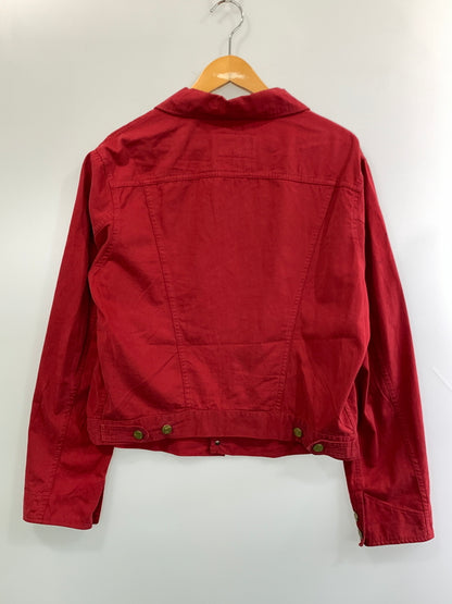 【中古品】【メンズ】 VIVIENNE WESTWOOD ANGLOMANIA ヴィヴィアンウエストウッド アングロマニア TRUCKER SHIRT トラッカー シャツ トップス 141-260909-jt-08-min サイズ：46 カラー：レッド 万代Net店