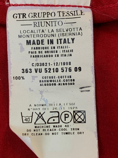 【中古品】【メンズ】 VIVIENNE WESTWOOD ANGLOMANIA ヴィヴィアンウエストウッド アングロマニア TRUCKER SHIRT トラッカー シャツ トップス 141-260909-jt-08-min サイズ：46 カラー：レッド 万代Net店