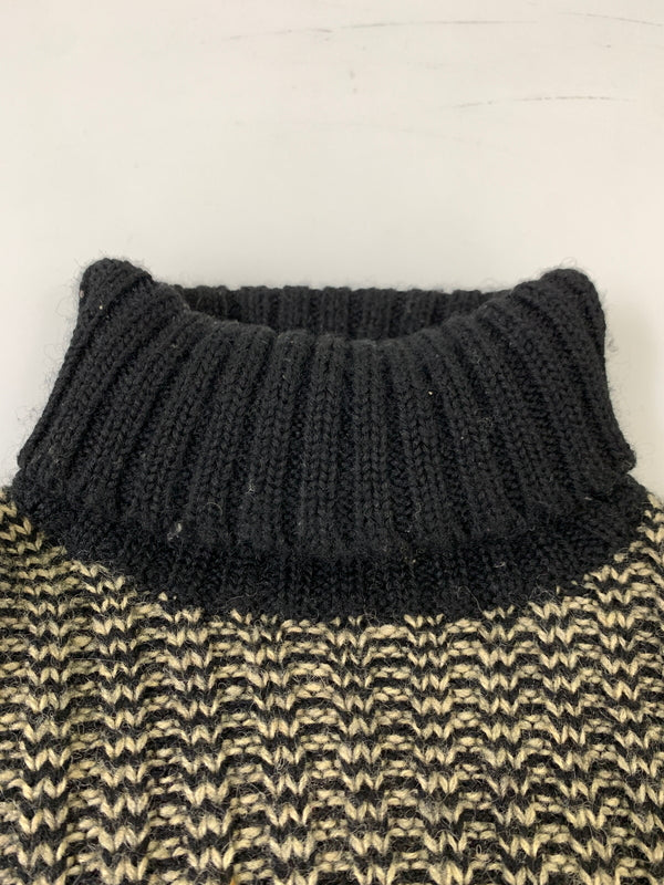 【中古品】【メンズ】 RRL ダブルアールエル 90'S三つ星 タートルネックセーター メンズ トップス セーター 145-260908-KS-05-min サイズ：M カラー：ブラック/オートミール 万代Net店