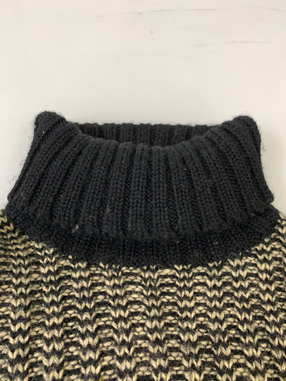 【中古品】【メンズ】 RRL ダブルアールエル 90'S三つ星 タートルネックセーター メンズ トップス セーター 145-260908-KS-05-min サイズ：M カラー：ブラック/オートミール 万代Net店